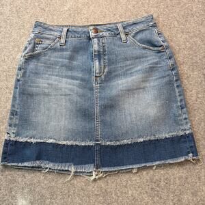 Women's Joe's Jeans The Wasteland High‎ Rise Denim Patchwork Mini Skirt Size 28